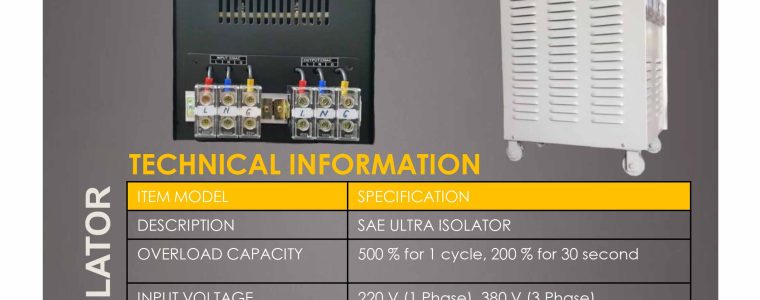 SAE ULTRA ISOLATOR